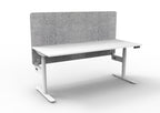 Halo+ Electric Height Adjustable Single Sided Workstation - Eco Panel Screen - configuration image