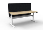 Halo+ Electric Height Adjustable Single Sided Workstation - Eco Panel Screen - configuration image