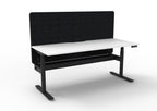 Halo+ Electric Height Adjustable Single Sided Workstation - Eco Panel Screen - configuration image