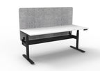 Halo+ Electric Height Adjustable Single Sided Workstation - Eco Panel Screen - configuration image