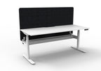 Halo+ Electric Height Adjustable Single Sided Workstation - Eco Panel Screen - configuration image