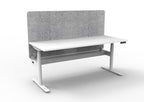Halo+ Electric Height Adjustable Single Sided Workstation - Eco Panel Screen - configuration image