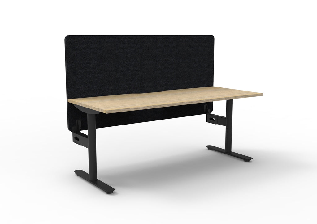 Halo Static Single Sided Workstation - Eco Panel Screen