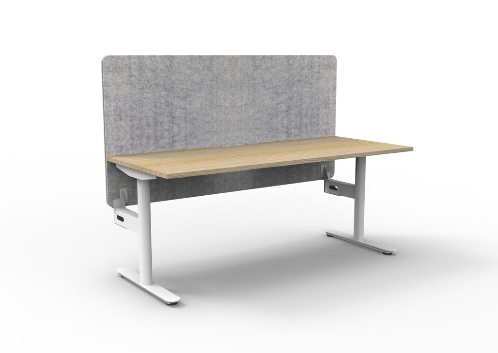 Halo Static Single Sided Workstation - Eco Panel Screen - configuration image