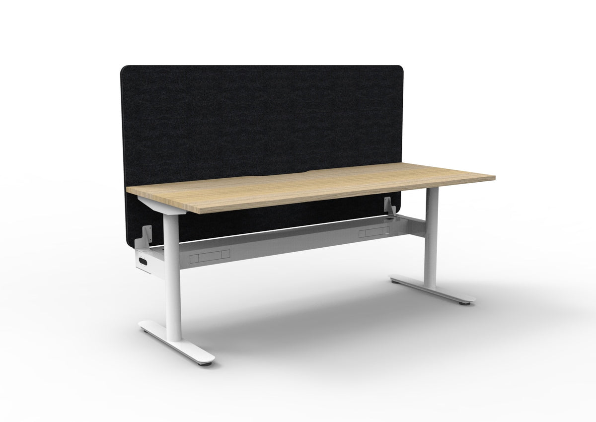 Halo Static Single Sided Workstation - Eco Panel Screen - configuration image