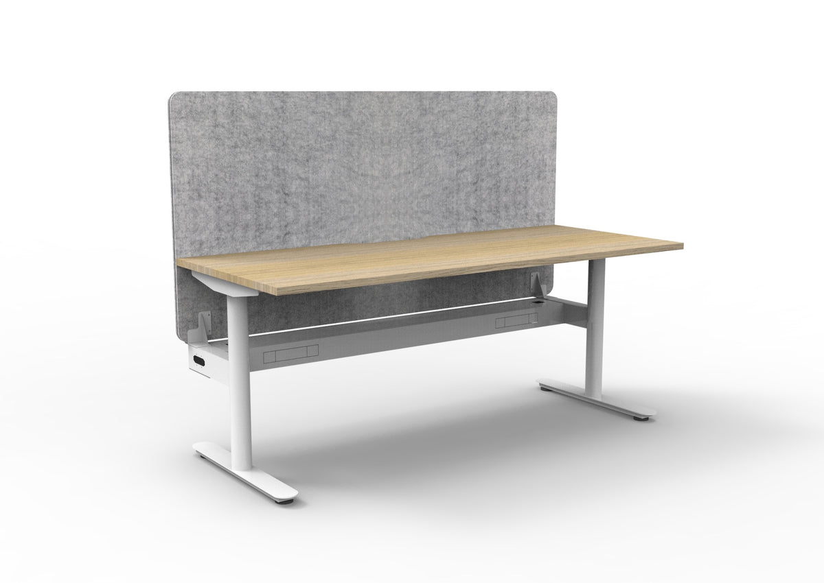 Halo Static Single Sided Workstation - Eco Panel Screen - configuration image