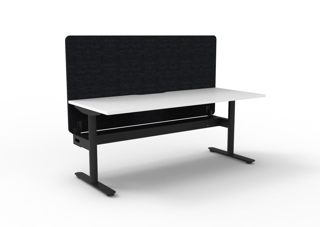 Halo Static Single Sided Workstation - Eco Panel Screen - configuration image