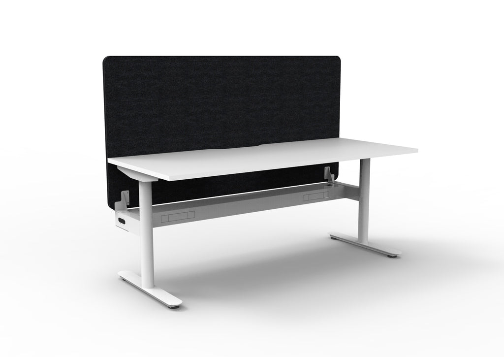 Halo Static Single Sided Workstation - Eco Panel Screen - configuration image