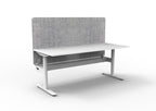 Halo Static Single Sided Workstation - Eco Panel Screen - configuration image
