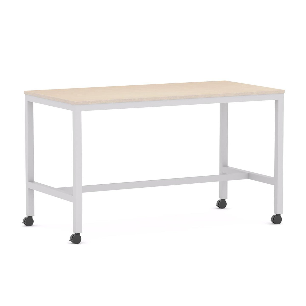 Axis Mobile Bar Leaner — White, Nordic Maple