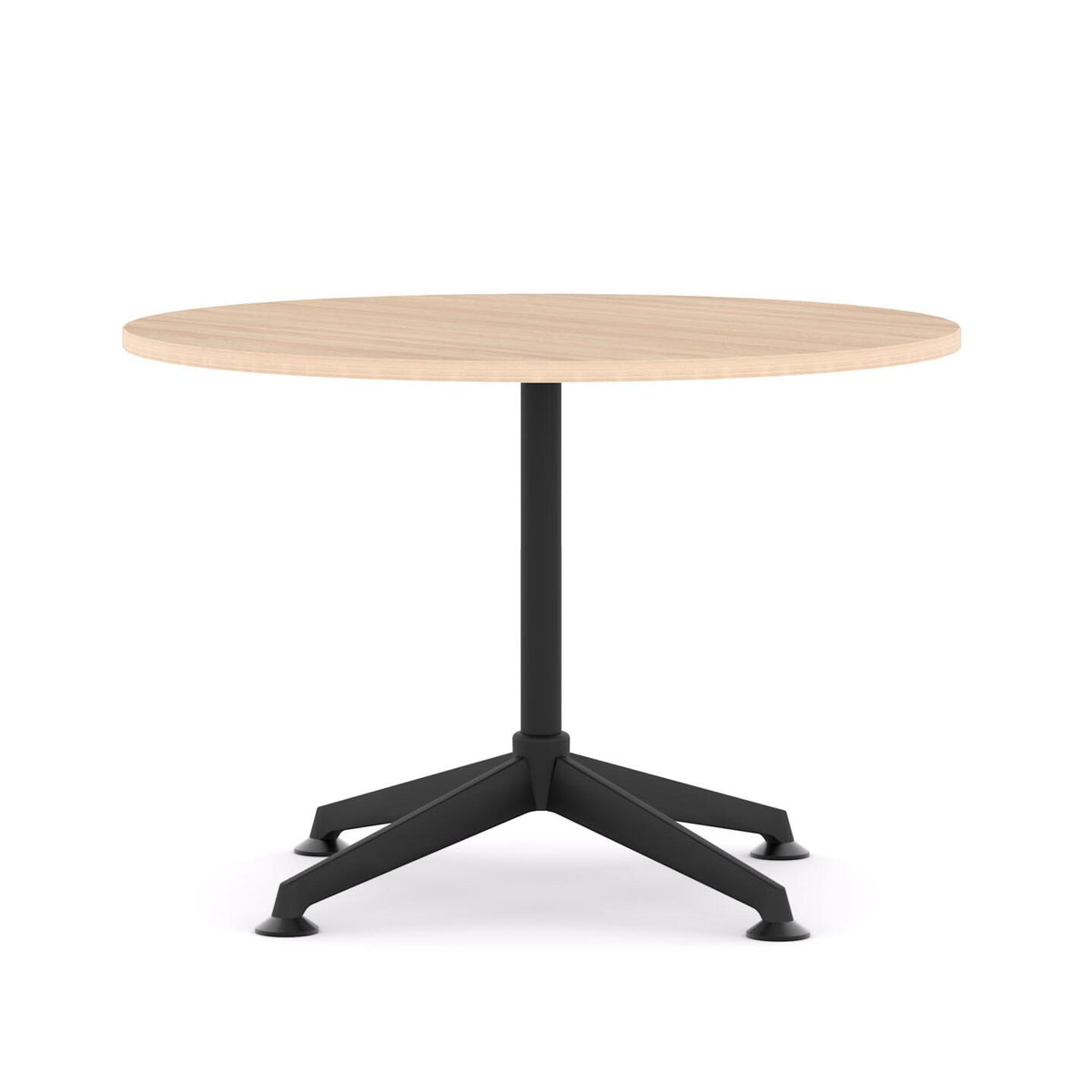 Modulus 4-Star Table — All Black Powdercoat, New Oak Matte