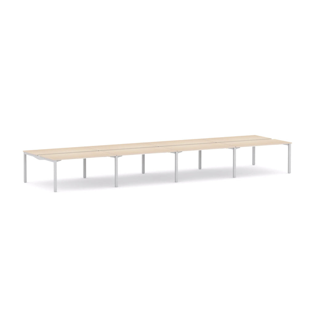 Axis Stretch 8-User Double-Sided Workstation - alternate view, size or finish; optional items may be shown