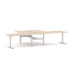 Agile Fixed Round 2-Person 90° Workstation - alternate view, size or finish; optional items may be shown