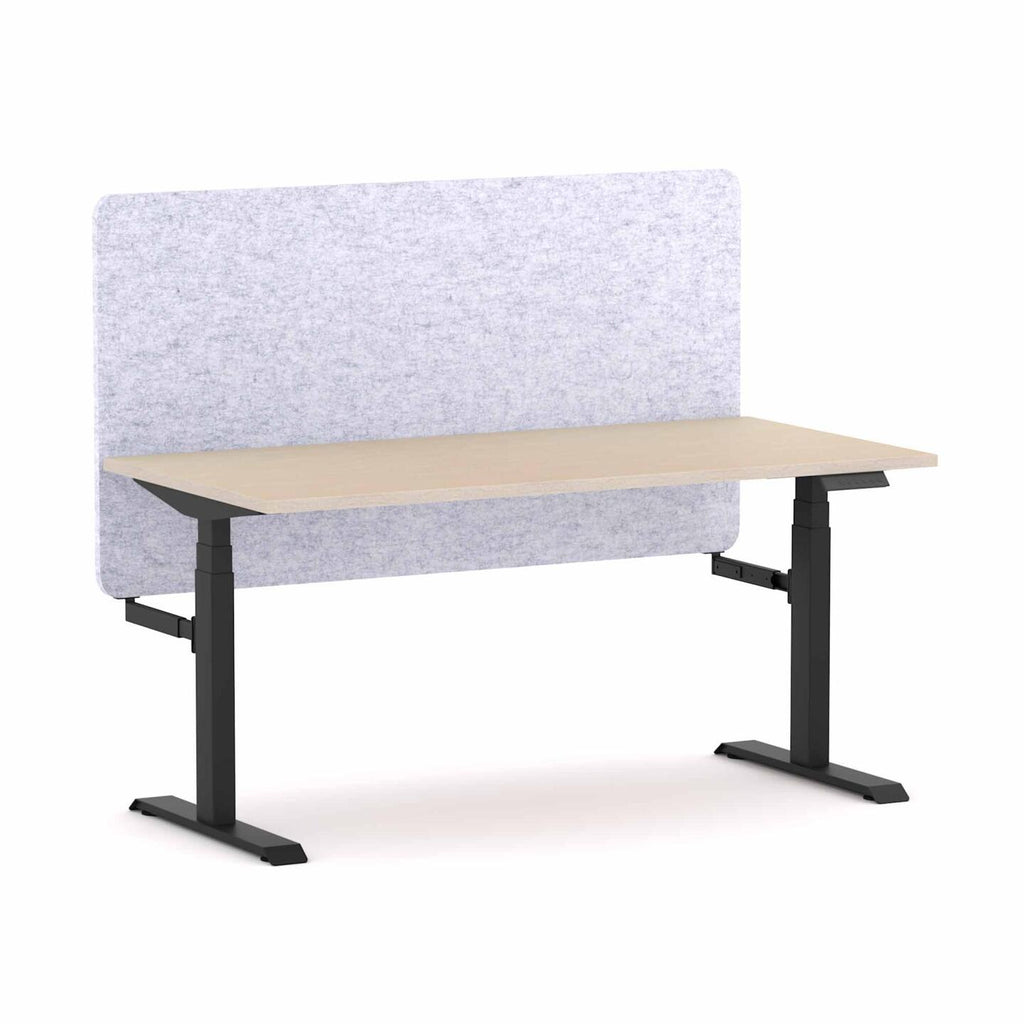 Klass 3C/2M Electric Single Workstation with AcoustiQ Screen - alternate view, size or finish; optional items may be shown