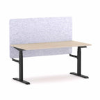 Klass 3C/2M Electric Single Workstation with AcoustiQ Screen - alternate view, size or finish; optional items may be shown