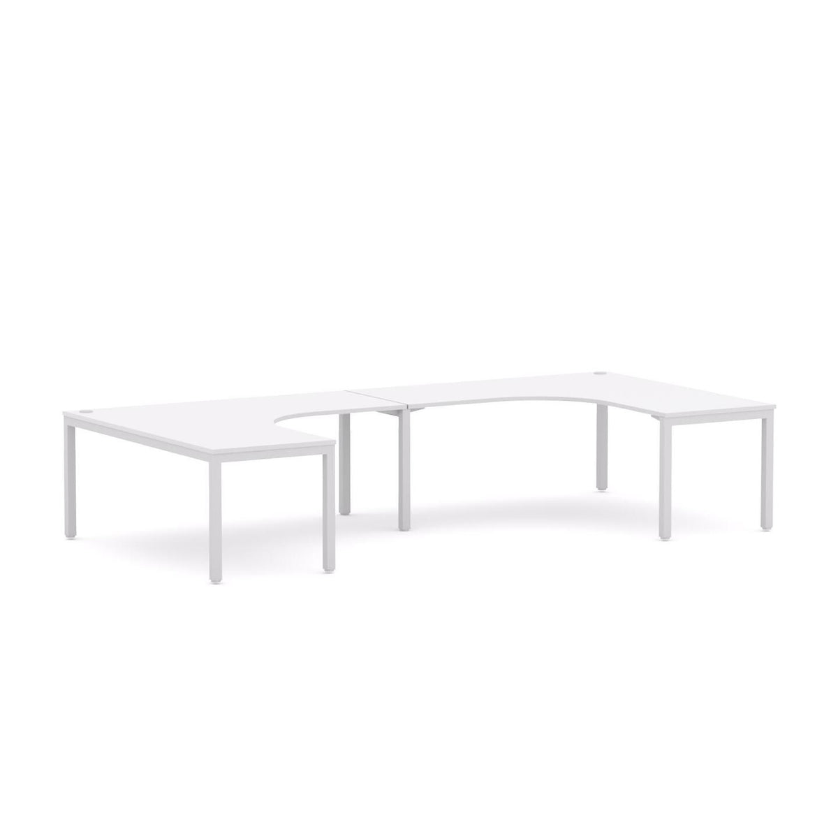 Axis 2-User 90° Workstation (U-Layout) - alternate view, size or finish; optional items may be shown