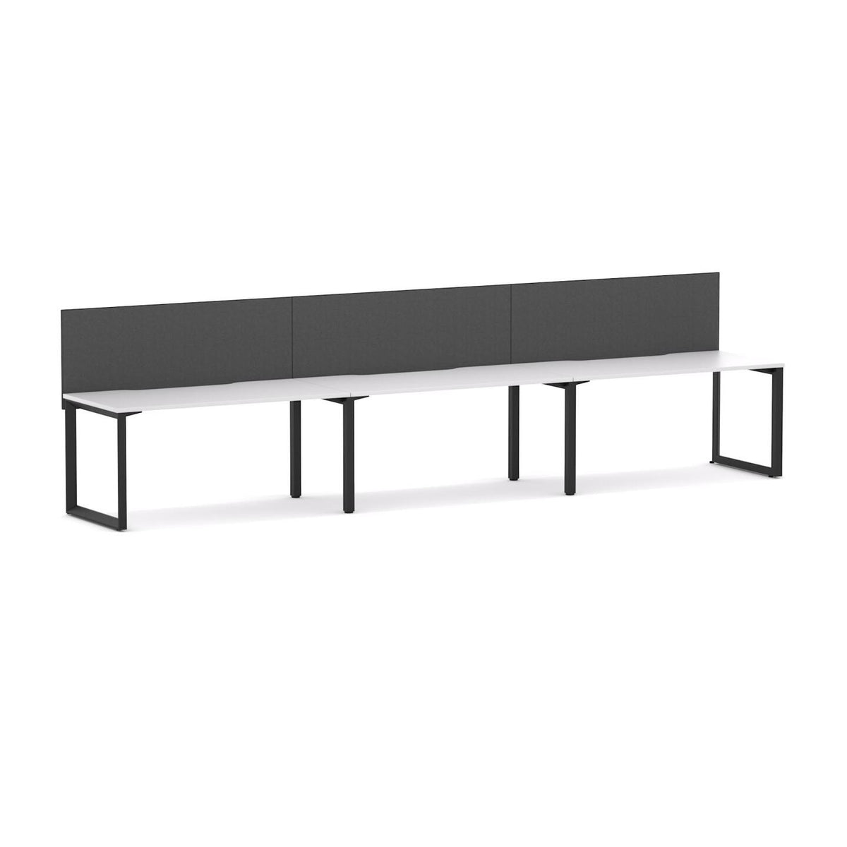 Anvil 3-User Single-Sided Workstation with Edge25 Screen - product image