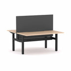 Klass Fixed 2-User Double-Sided Workstation with Edge25 Screen - alternate view, size or finish; optional items may be shown