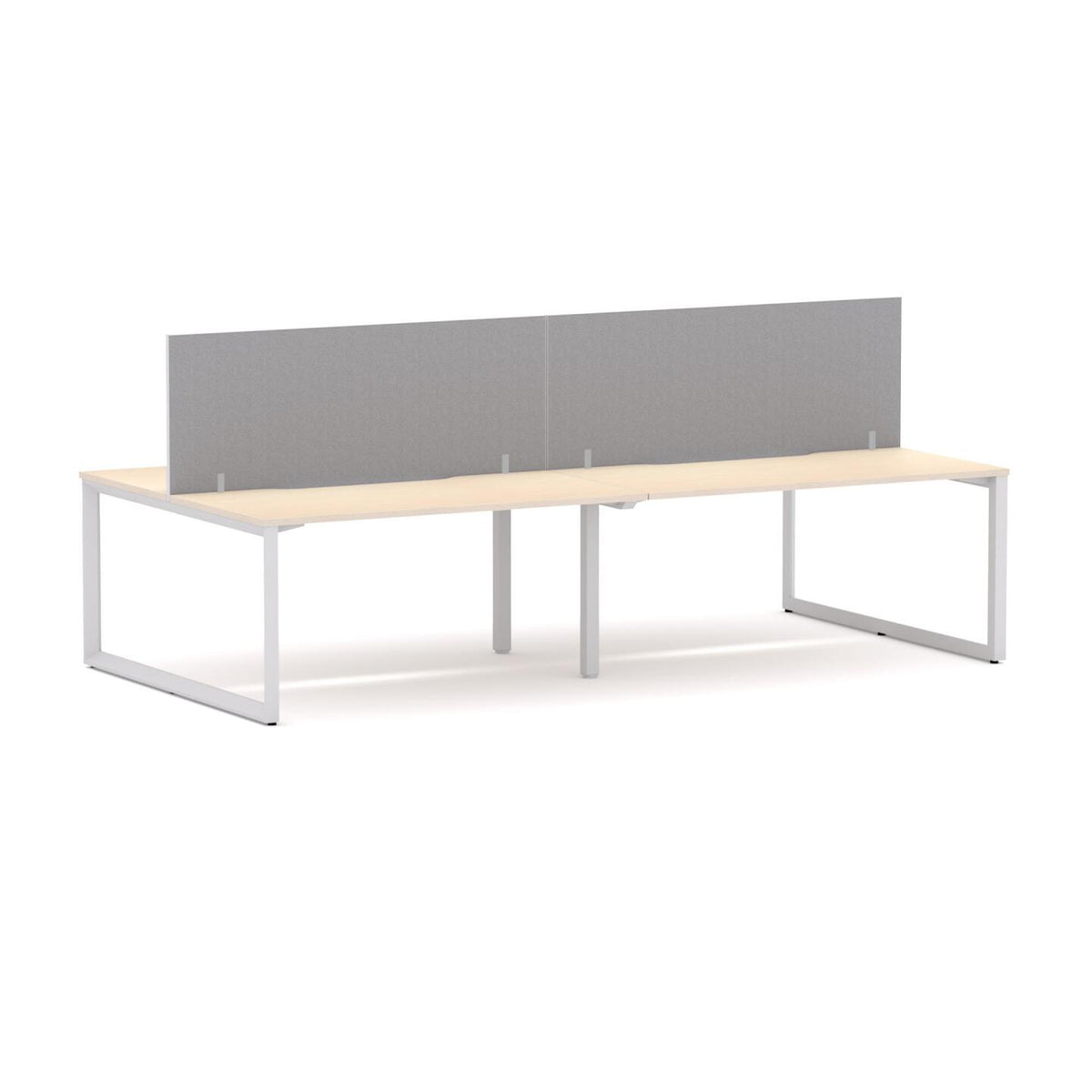 Anvil 4-User Double-Sided Workstation with Edge25 Screen - alternate view, size or finish; optional items may be shown