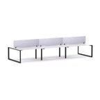 Anvil 6-User Double-Sided Workstation with AcoustiQ Screen - alternate view, size or finish; optional items may be shown