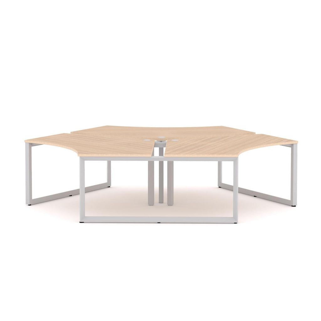 Anvil 3-User 120° Workstation - alternate view, size or finish; optional items may be shown