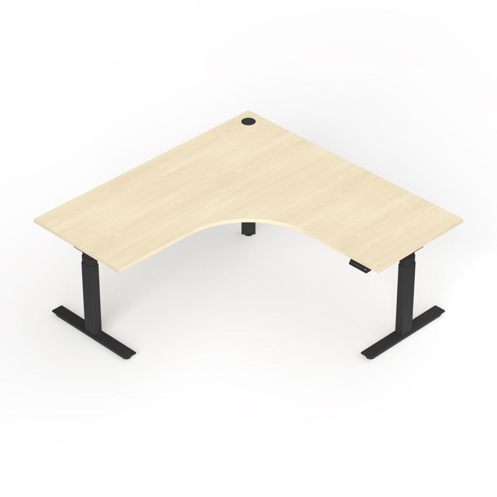 Agile 2C/1M Electric 90° Workstation - alternate view, size or finish; optional items may be shown