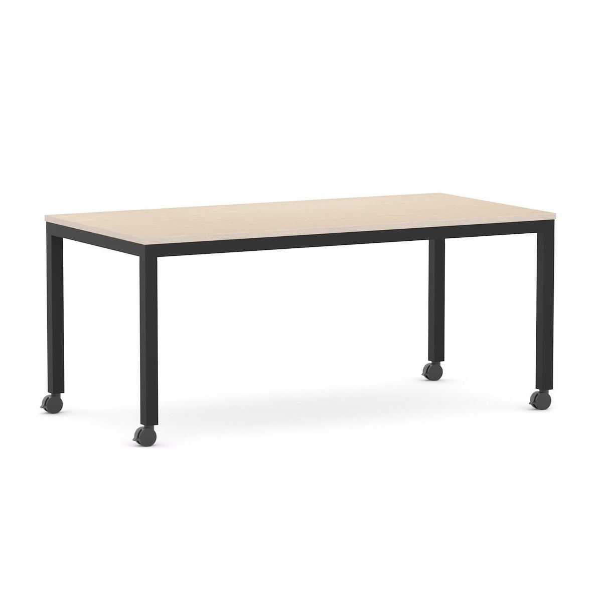 Axis Mobile Table — Black, Nordic Maple