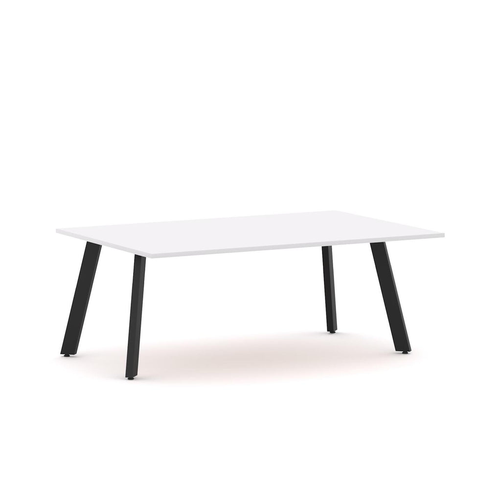 Flare Table 4-Leg — Black, Studio White