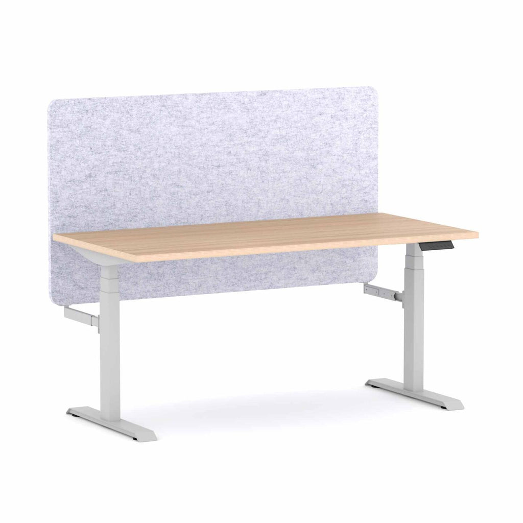 Klass 3C/2M Electric Single Workstation with AcoustiQ Screen - alternate view, size or finish; optional items may be shown