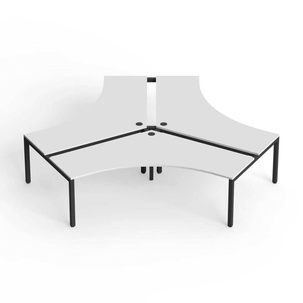 Axis 3-User 120° Workstation - alternate view, size or finish; optional items may be shown