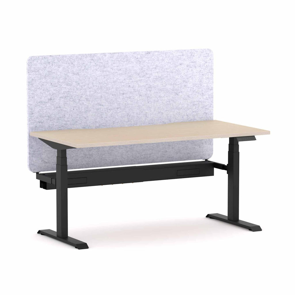 Klass 3C/2M Electric Single Workstation with AcoustiQ Screen - alternate view, size or finish; optional items may be shown
