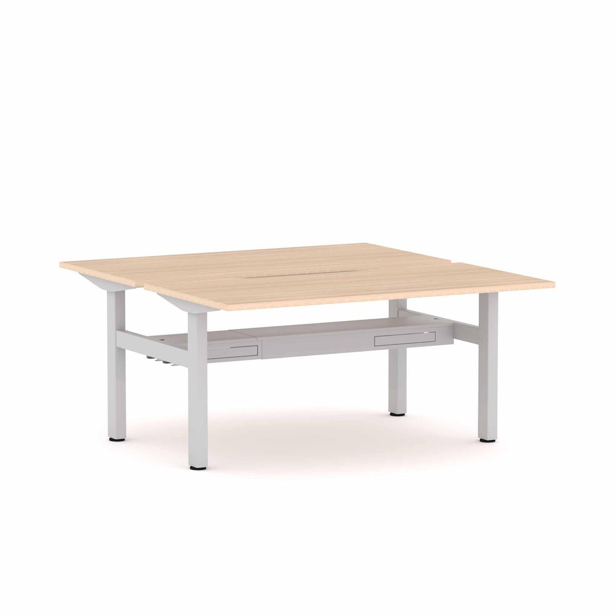 Klass Fixed 2-User Double-Sided Workstation - alternate view, size or finish; optional items may be shown