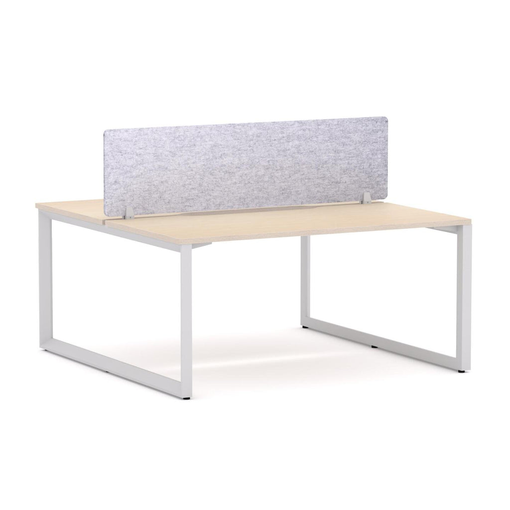 Anvil 2-User Double-Sided Workstation with AcoustiQ Screen - alternate view, size or finish; optional items may be shown