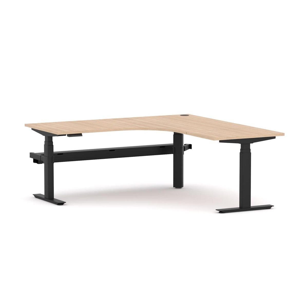 AgileMotion+ 3C/2M Electric Rectangle 90° Workstation - alternate view, size or finish; optional items may be shown