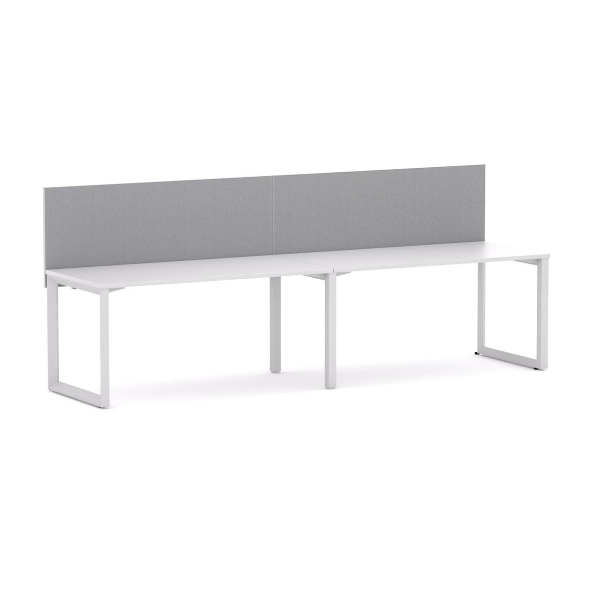 Anvil 2-User Single-Sided Workstation with Edge25 Screen - alternate view, size or finish; optional items may be shown